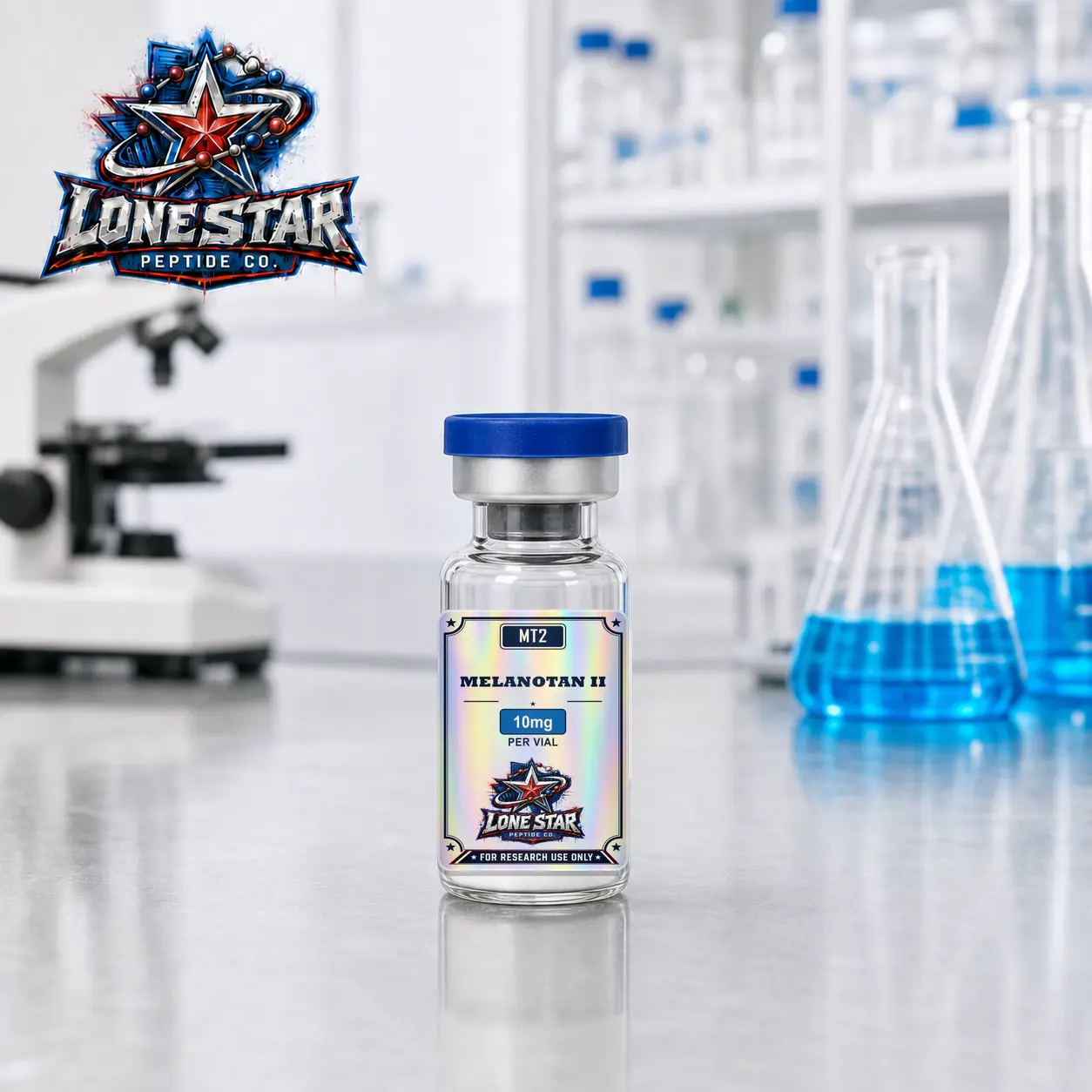 Melanotan II — 10 mg Lone Star Peptide Co. vial